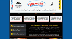 Desktop Screenshot of americantransmissions.biz