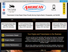 Tablet Screenshot of americantransmissions.biz